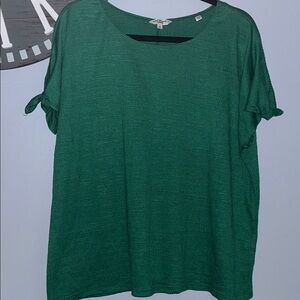 Max Studio green short sleeve top size 2X